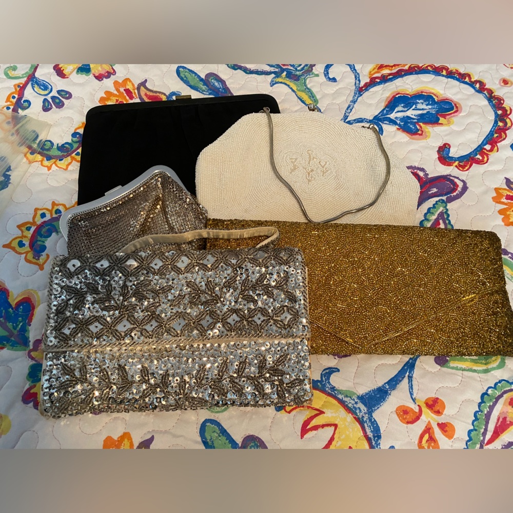 5 Vintage small Handbags (As a set)